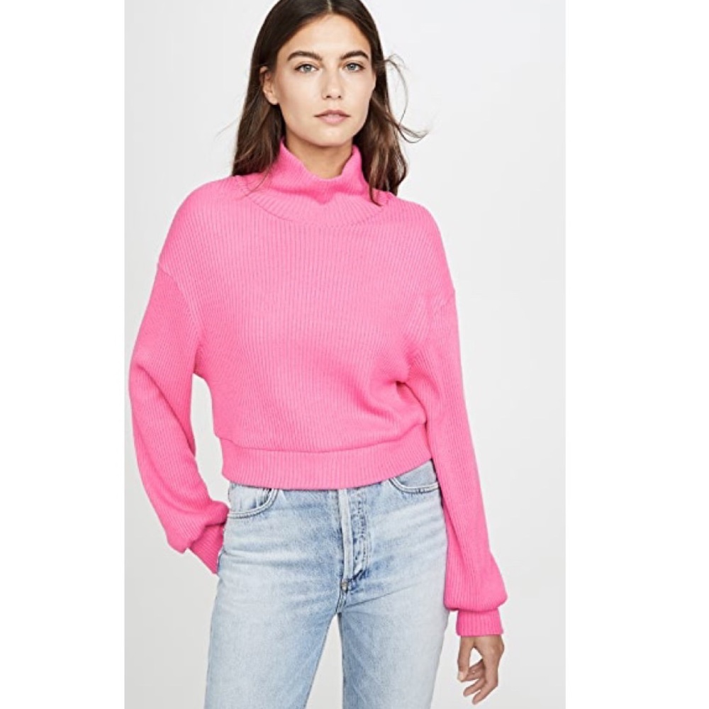 Line and Dot Aston Cropped Mockneck Sweater